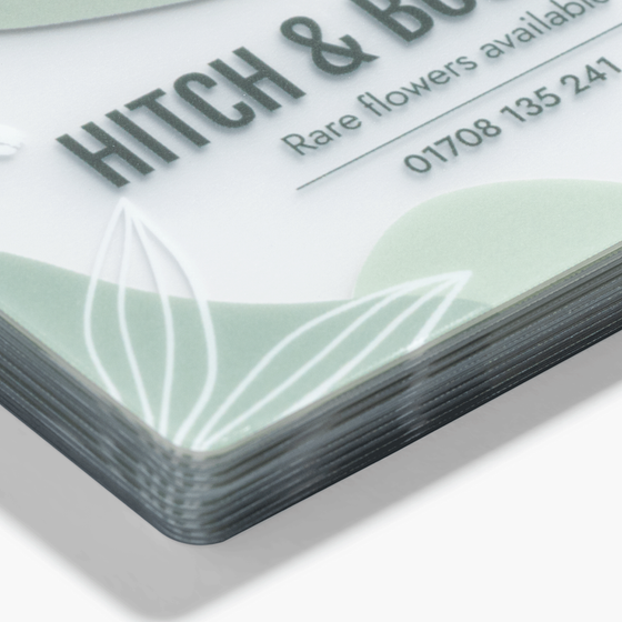 Frosted Plastic Business Cards