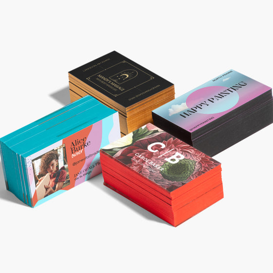 Painted Edge Business Cards
