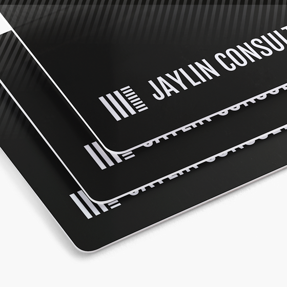 White Plastic Business Cards