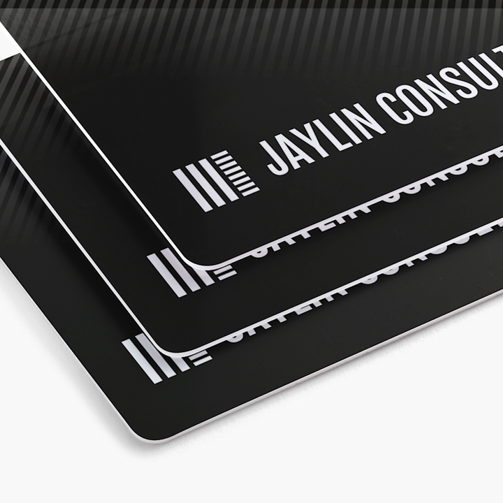 White Plastic Business Cards
