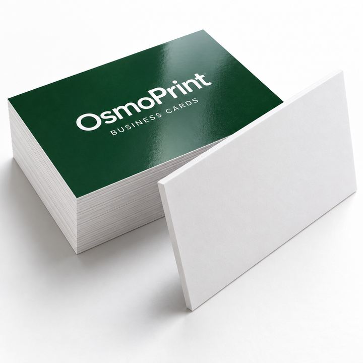 Illustrative OsmoPrint ultra thick 32pt business card product mockup